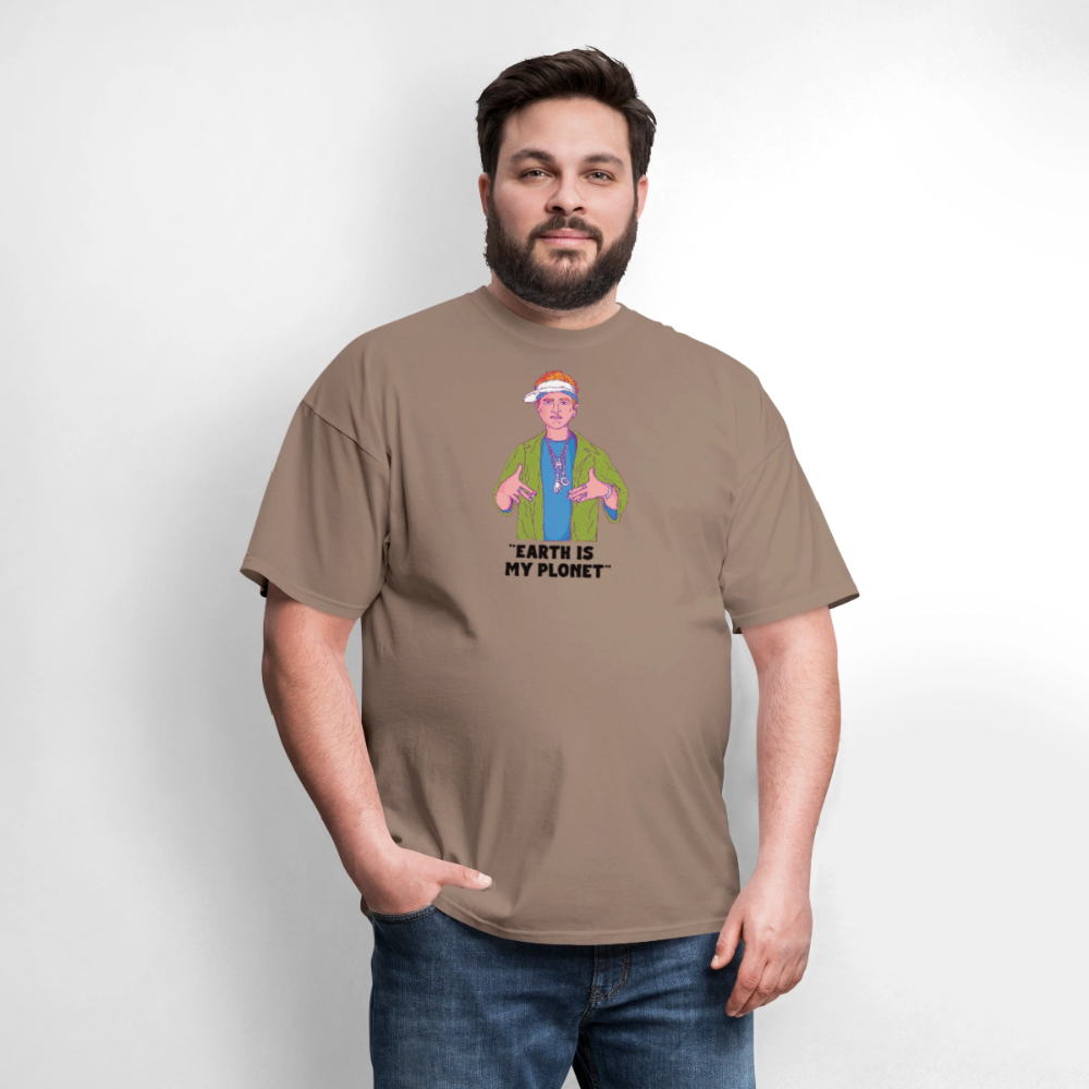 "Earth Is My Plonet" T-Shirt - safari