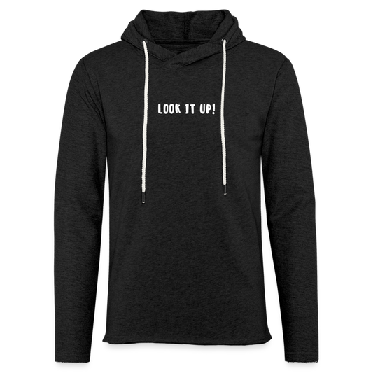 Unisex Lightweight Terry Hoodie - charcoal grey