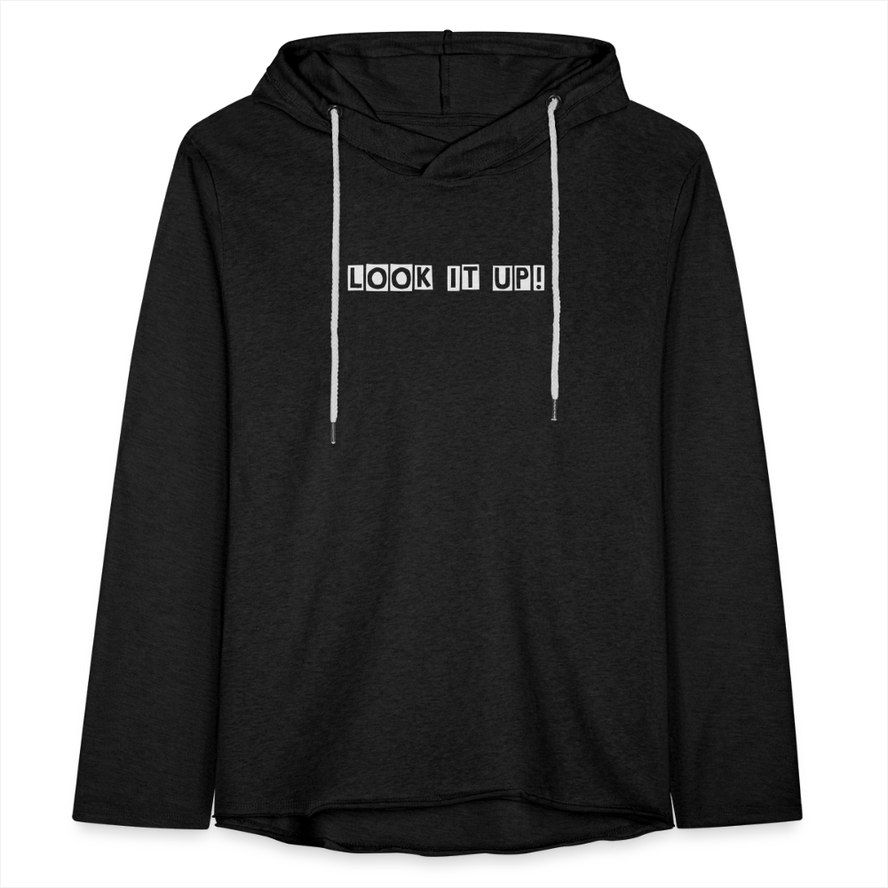 Unisex Lightweight Terry Hoodie - charcoal grey