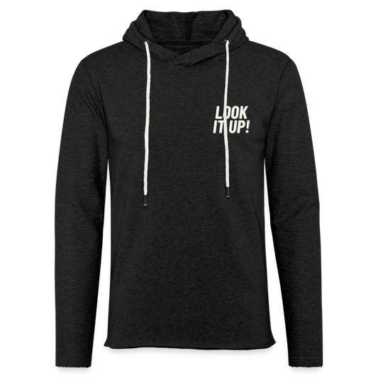 Unisex Lightweight Terry Hoodie - charcoal grey