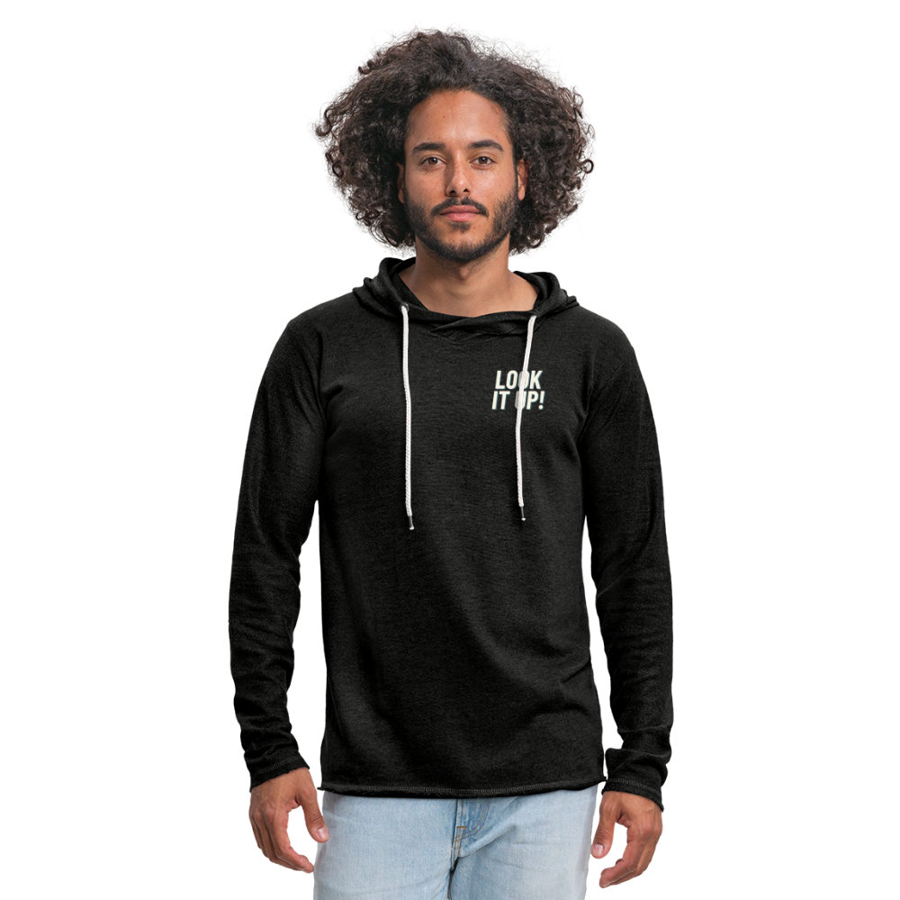 Unisex Lightweight Terry Hoodie - charcoal grey