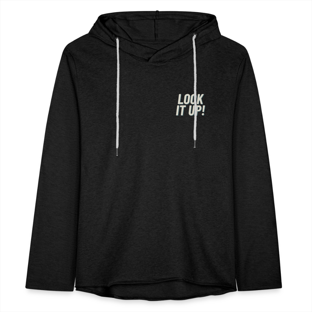 Unisex Lightweight Terry Hoodie - charcoal grey