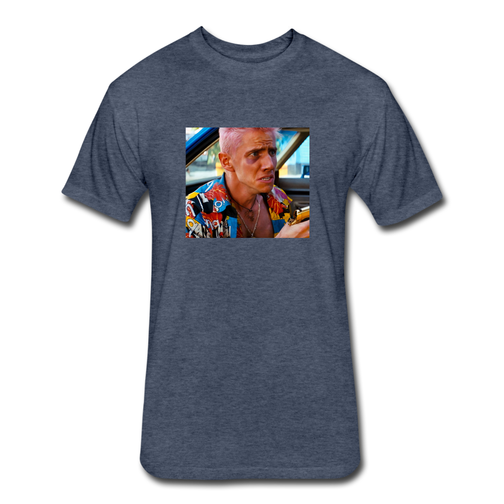 Romeo & Juliet, Fitted Cotton/Poly Shirt - heather navy