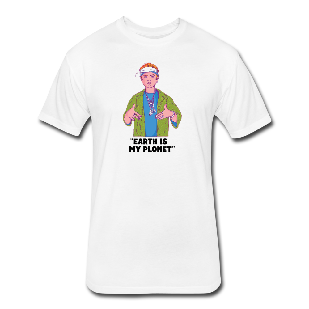 Earth is my Planet, Cotton Poly T-shirt - white