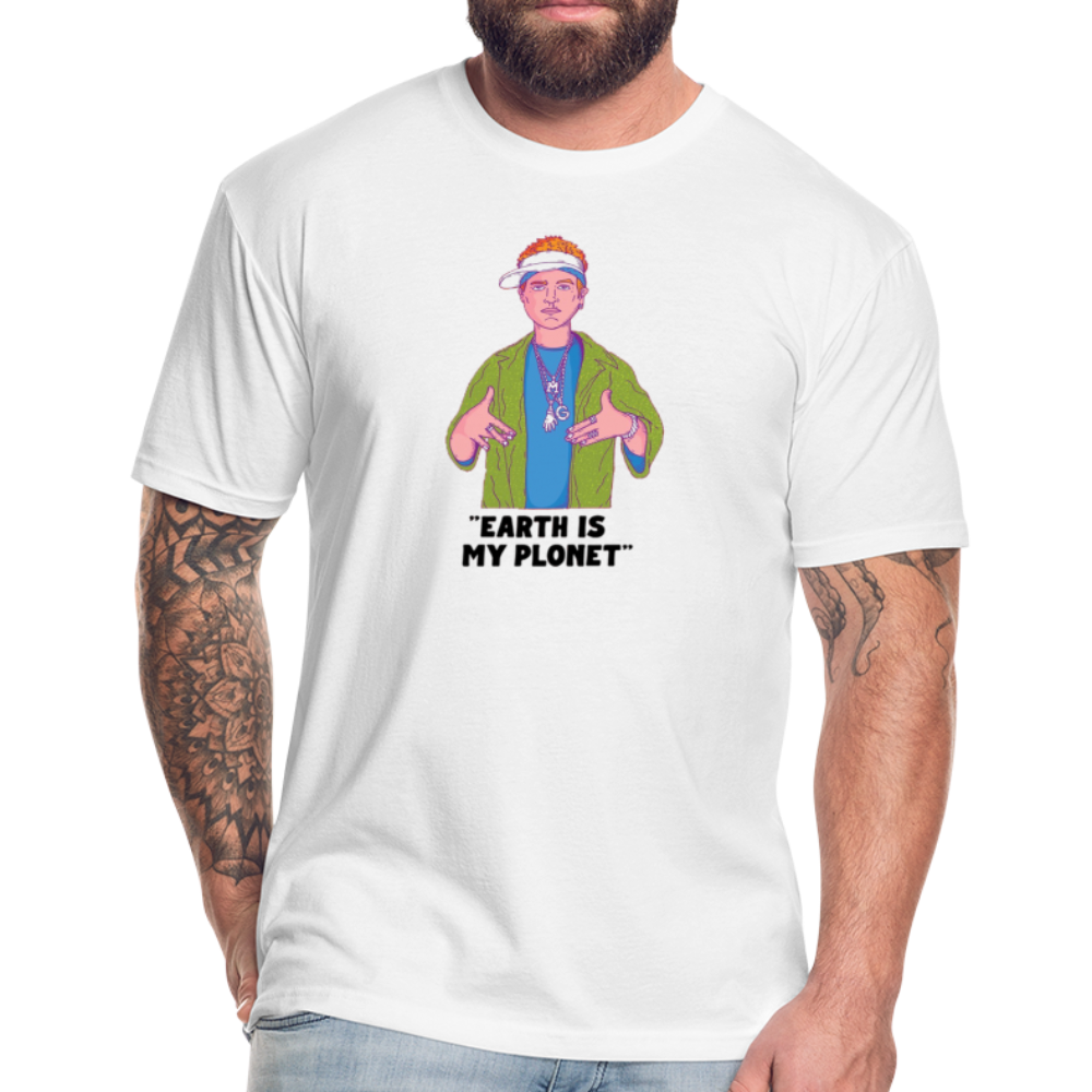 Earth is my Planet, Cotton Poly T-shirt - white