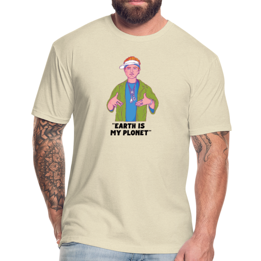 Earth is my Planet, Cotton Poly T-shirt - heather cream