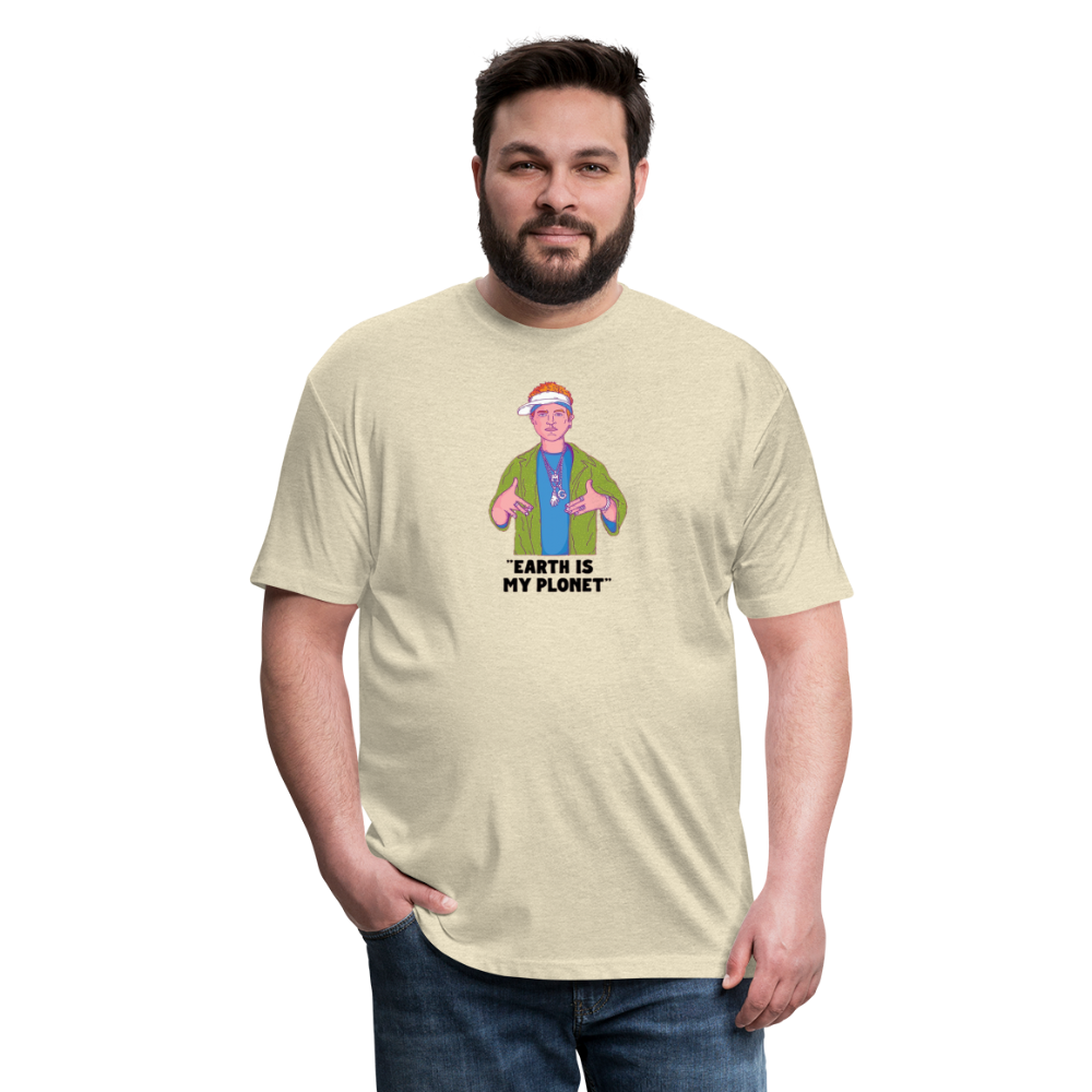 Earth is my Planet, Cotton Poly T-shirt - heather cream