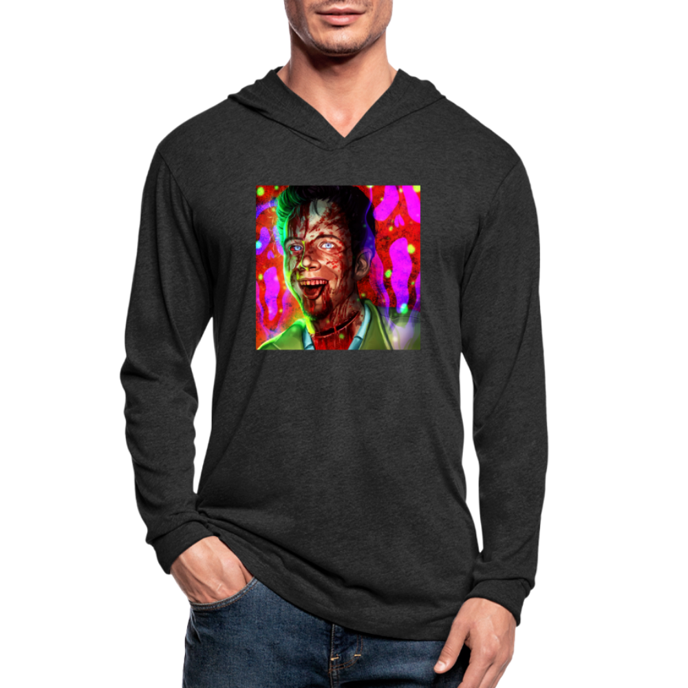 Scream Unisex Tri-Blend Hoodie - heather black