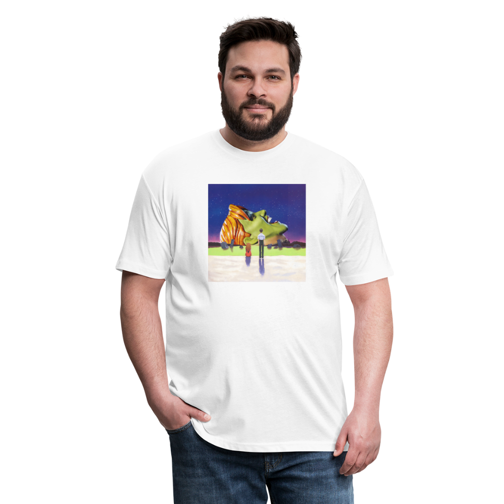 The Mask Fitted Cotton/Poly T-Shirt - white