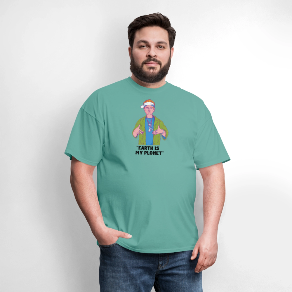 "Earth Is My Plonet" T-Shirt - aquatic