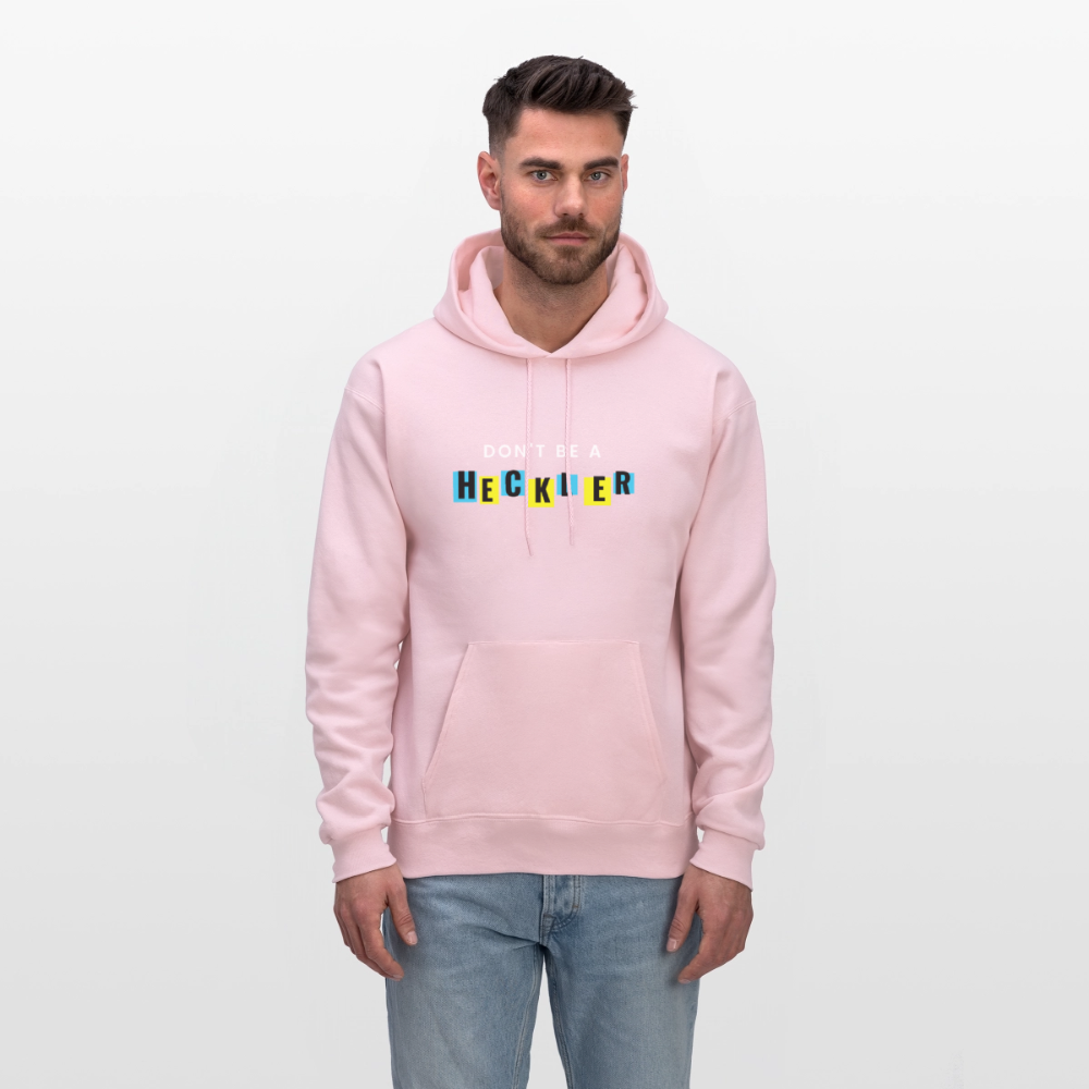 Don't Be A Heckler Hoodie - pale pink