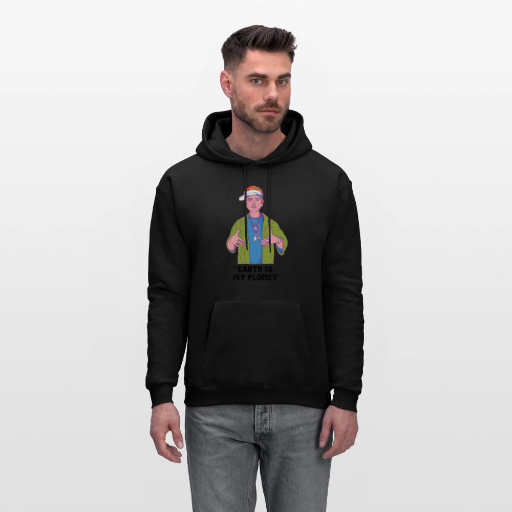 "Earth Is My Plonet" Men's Hoodie - black