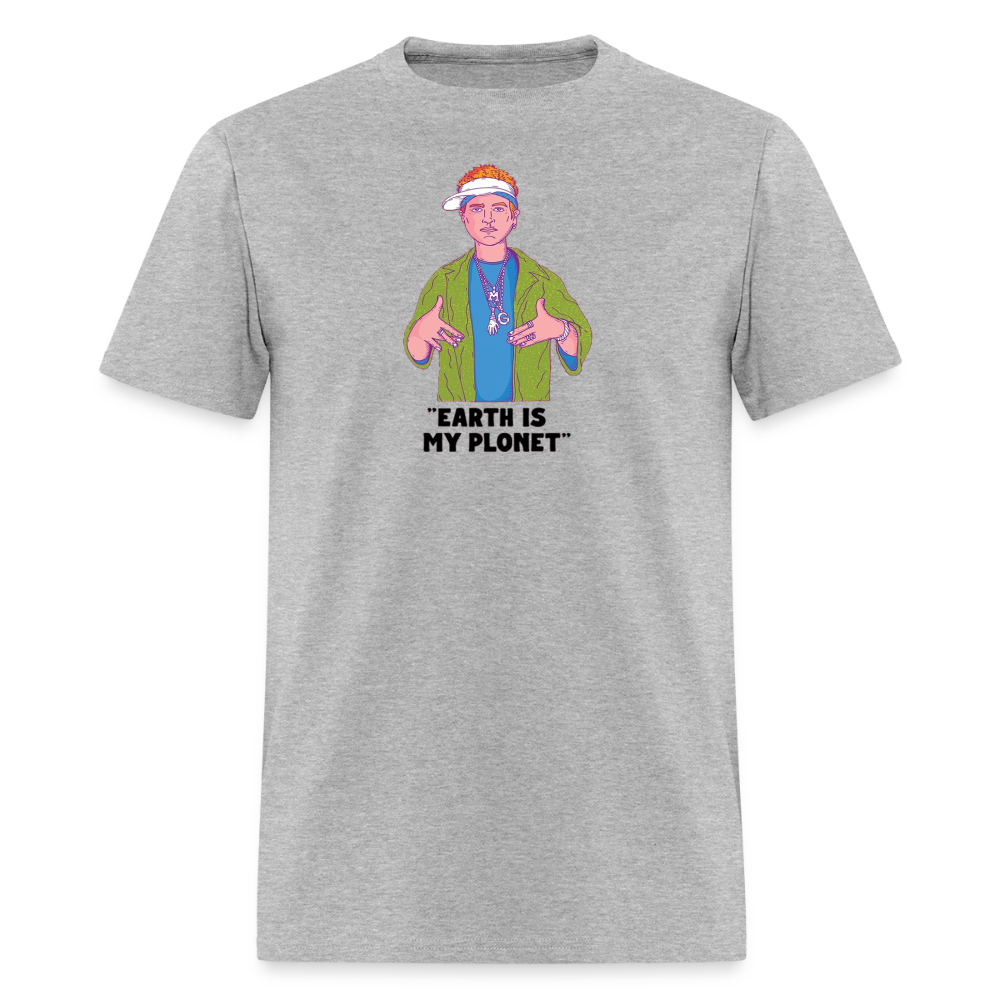 "Earth Is My Plonet" T-Shirt - heather gray