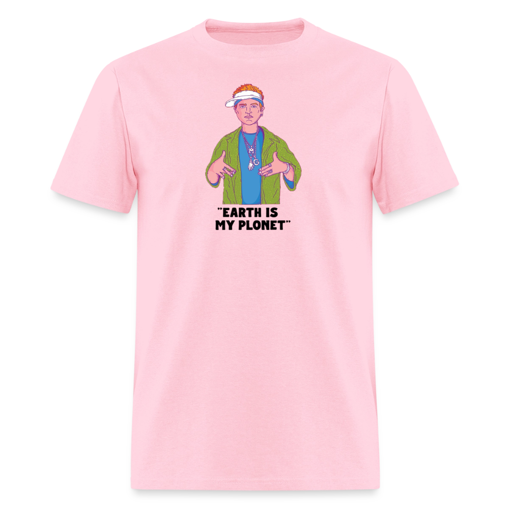 "Earth Is My Plonet" T-Shirt - pink