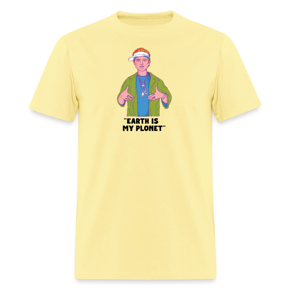 "Earth Is My Plonet" T-Shirt - cornsilk