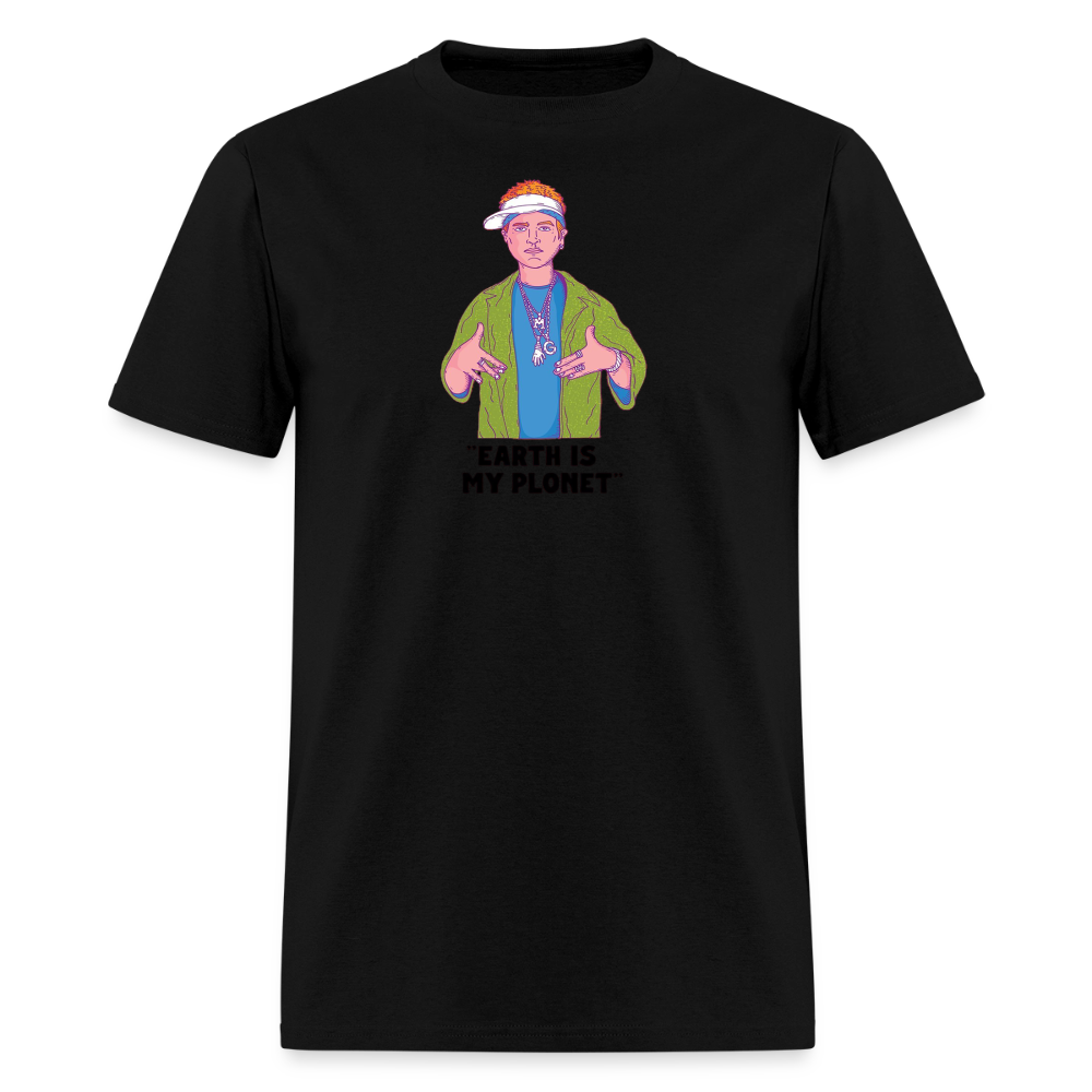 "Earth Is My Plonet" T-Shirt - black