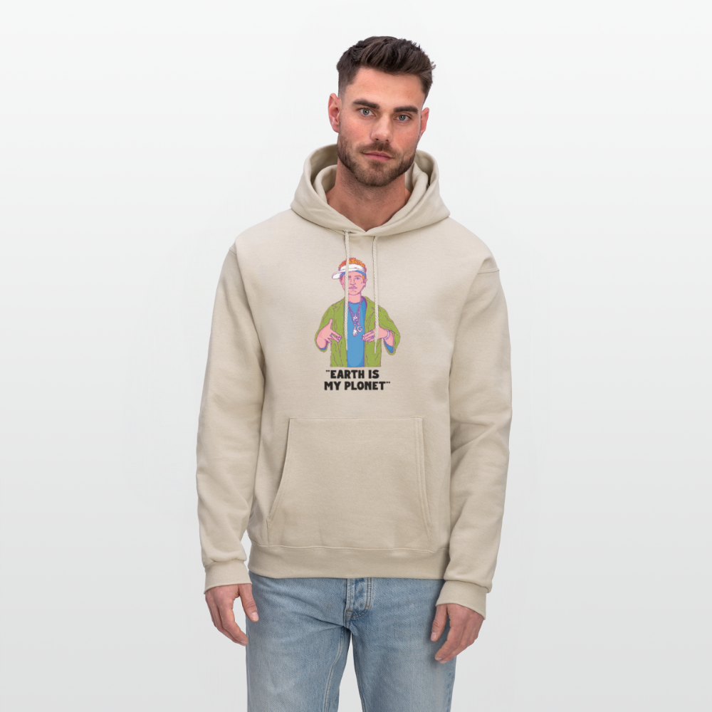 "Earth Is My Plonet" Men's Hoodie - Sand