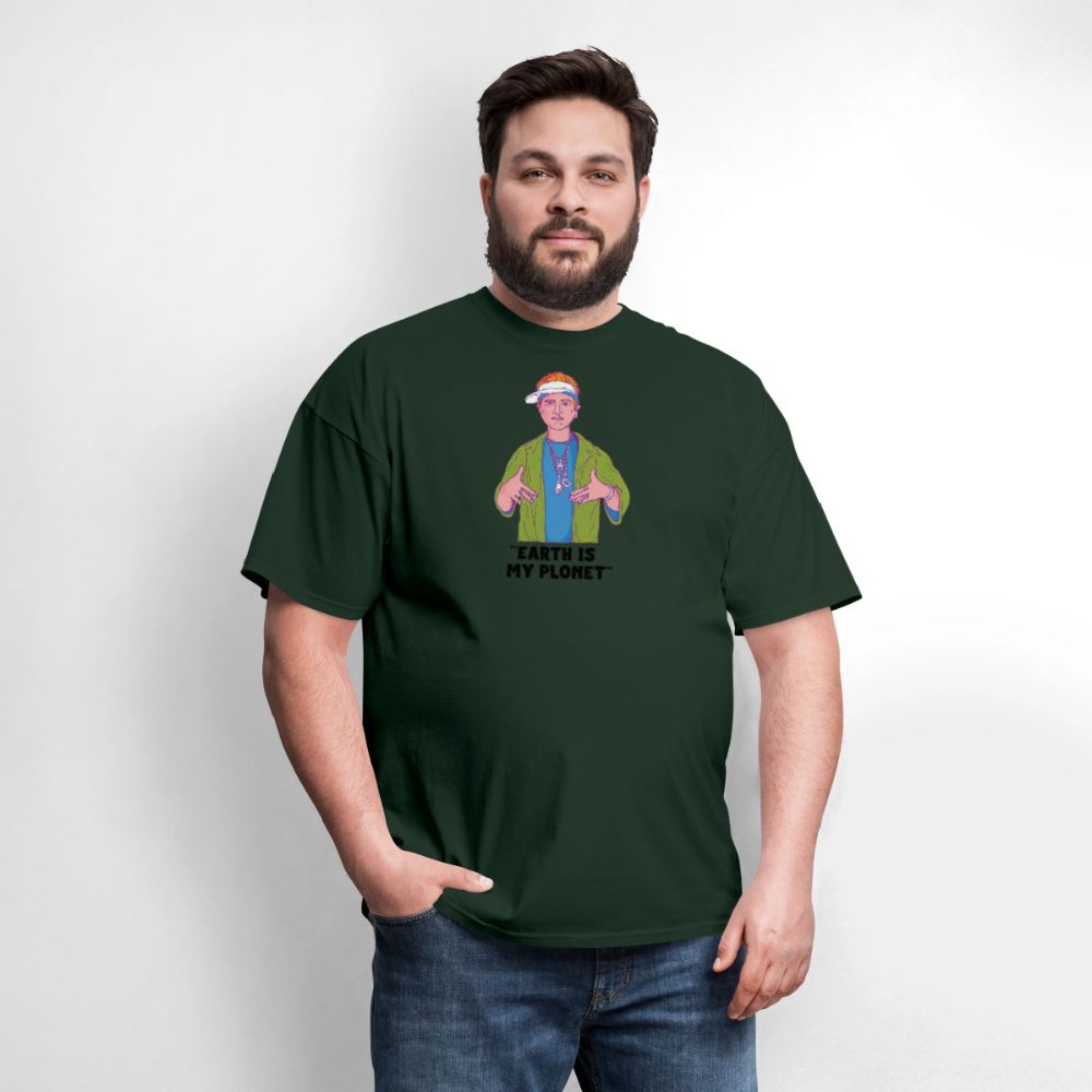 "Earth Is My Plonet" T-Shirt - forest green