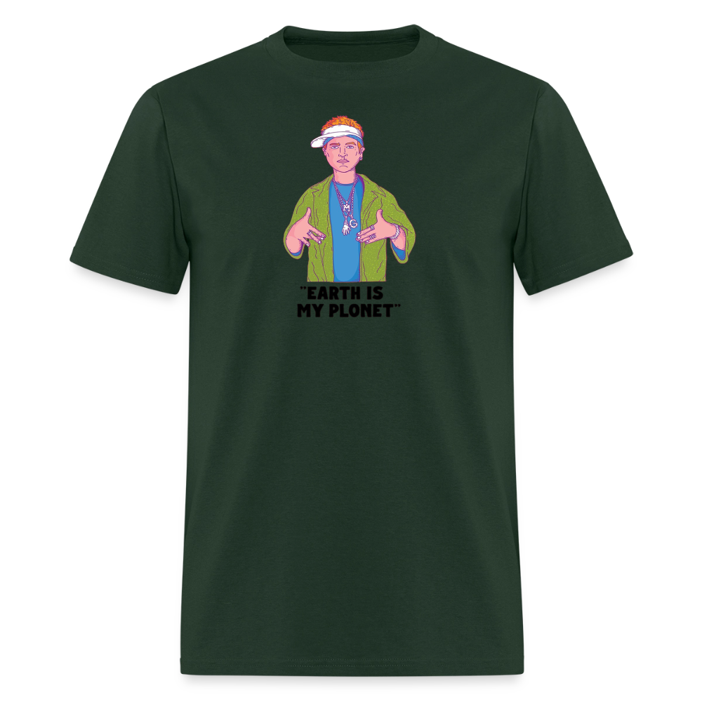 "Earth Is My Plonet" T-Shirt - forest green