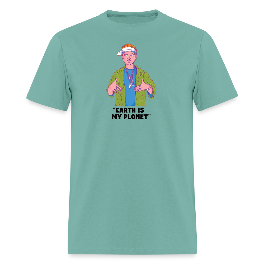 "Earth Is My Plonet" T-Shirt - aquatic