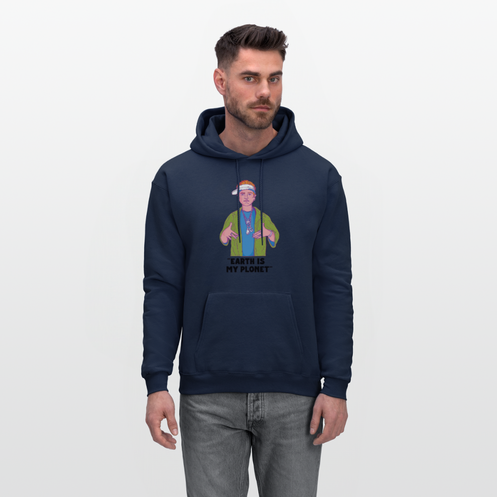 "Earth Is My Plonet" Men's Hoodie - navy
