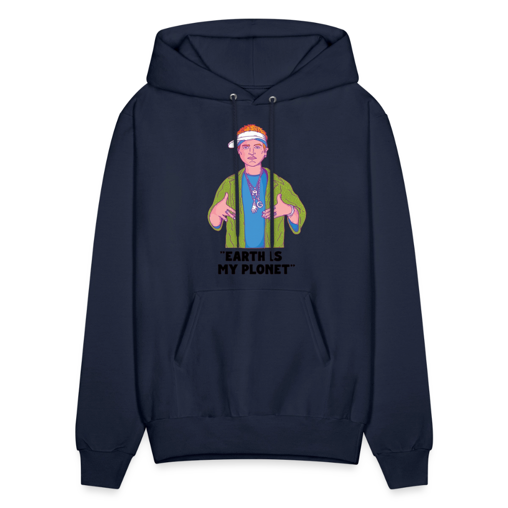 "Earth Is My Plonet" Men's Hoodie - navy