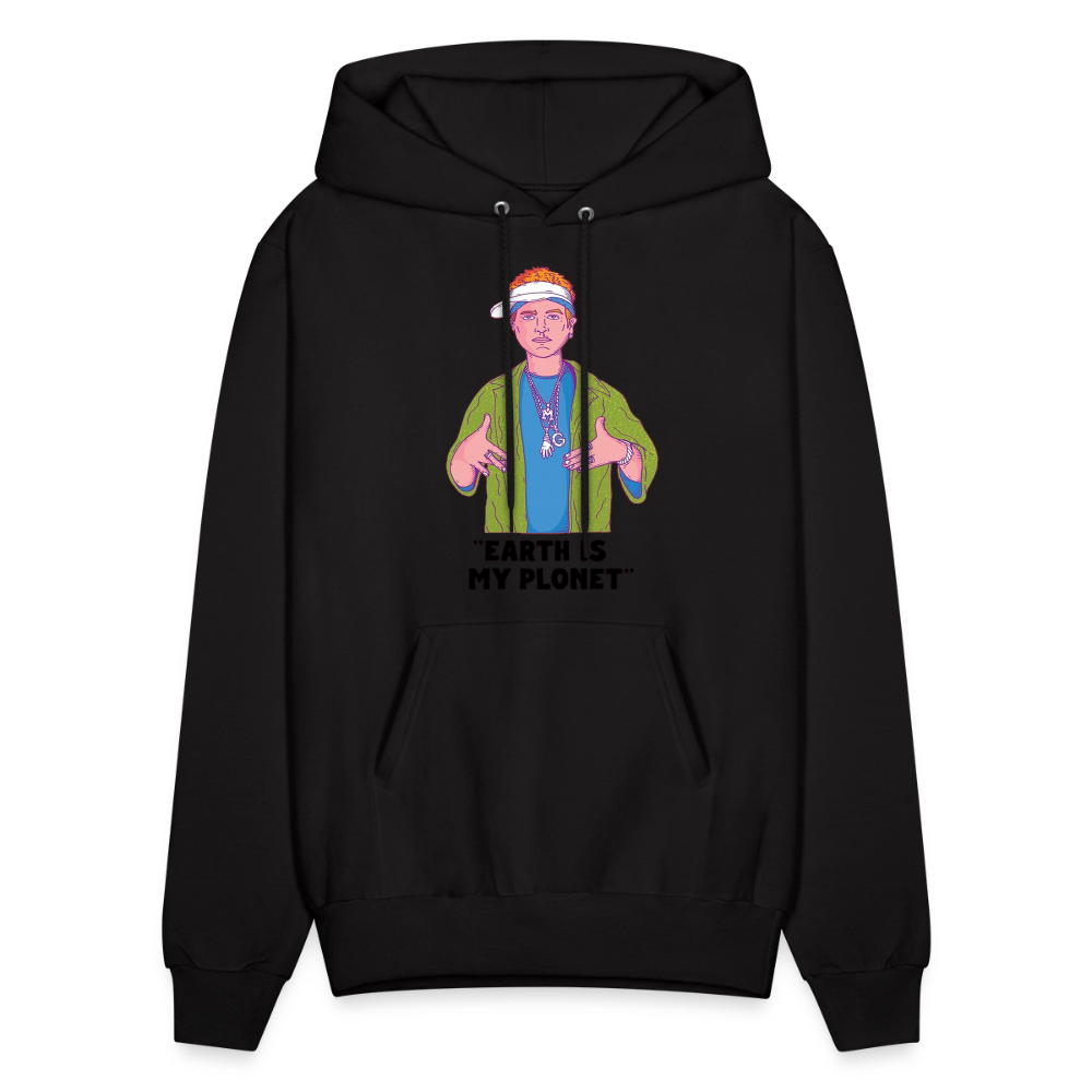 "Earth Is My Plonet" Men's Hoodie - black