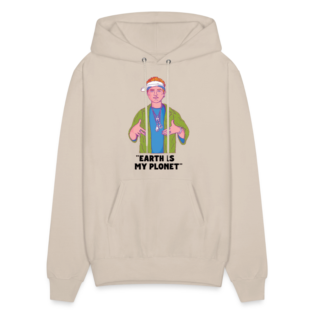 "Earth Is My Plonet" Men's Hoodie - Sand