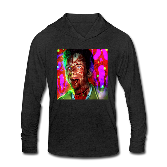 Scream Unisex Tri-Blend Hoodie - heather black